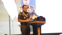 Foto: Kepala Kejati Jatim Agus Sahat ST saat membuka Rakerda Kejaksaan se-Jawa Timur Tahun 2025 di Surabaya.