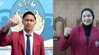 Foto: Eris Septia Wulandari dan Khairul Fikri sebagai mahasiswa baru UMSURA penerima beasiswa atlet