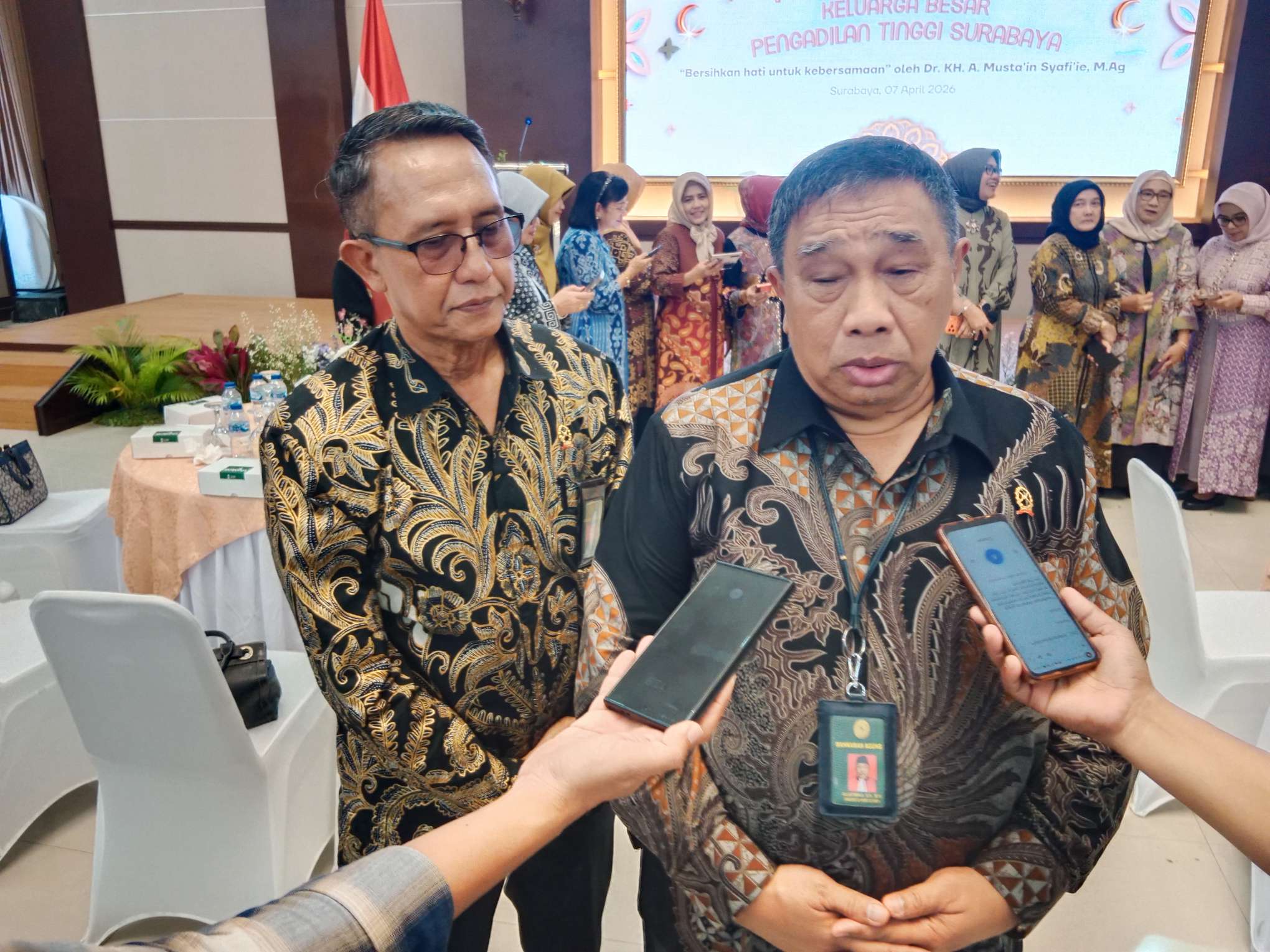 Foto: Kepala Pengadilan Tinggi Surabaya, SUJATMIKO S.H., M.H,