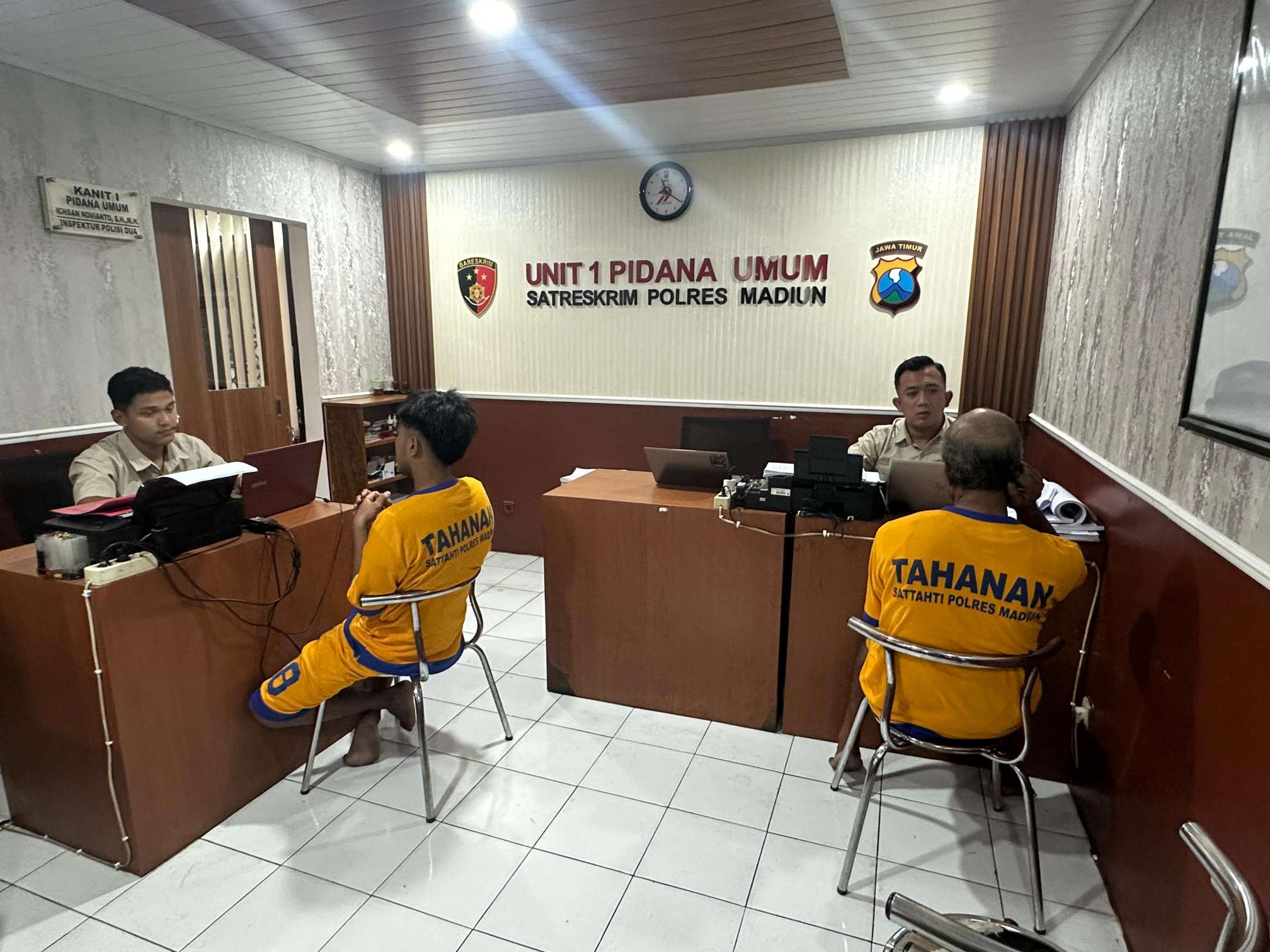 Foto: Pelaku curanmor STR diamankan Polres Madiun beserta barang bukti sepeda motor hasil curian
