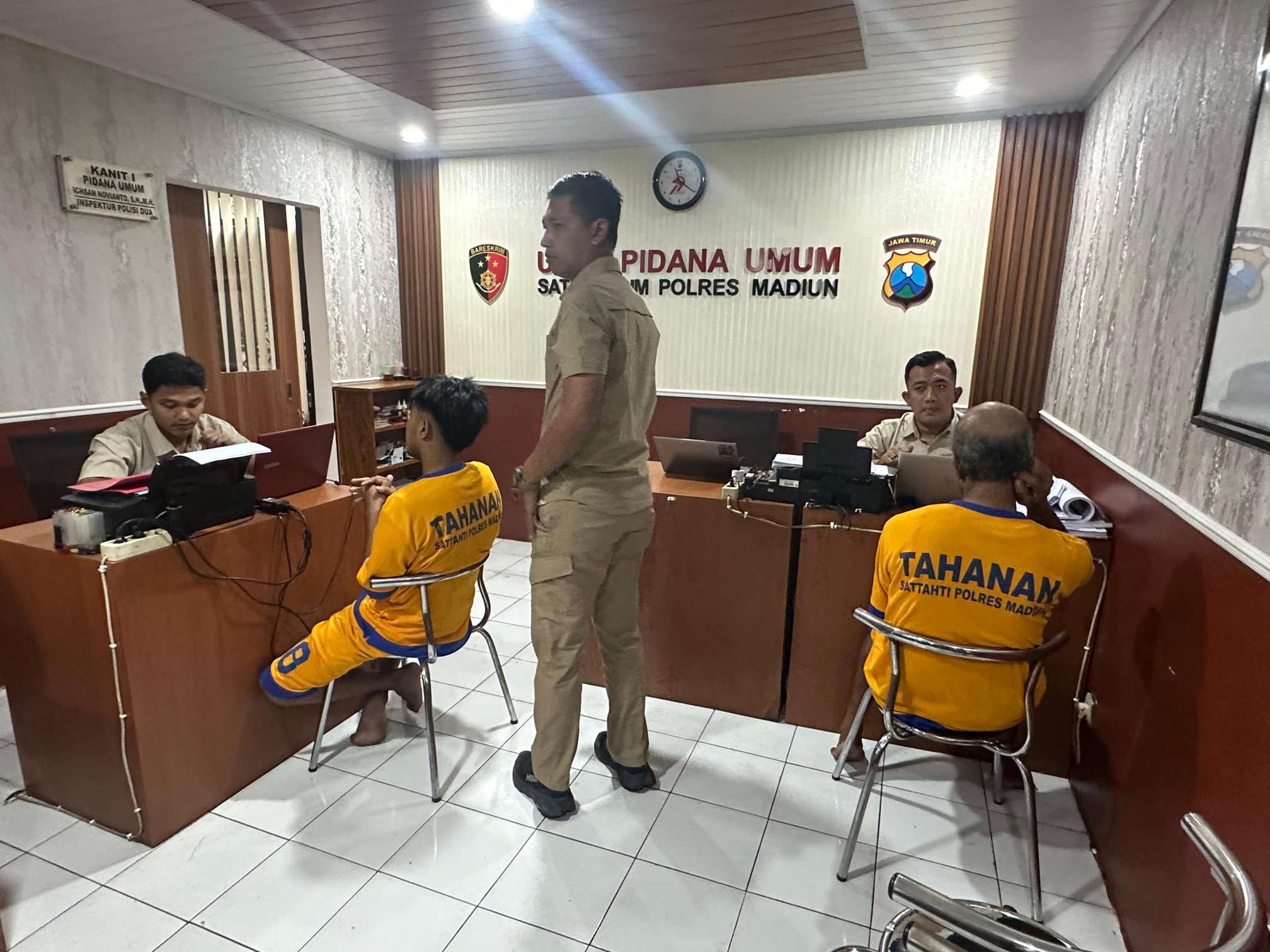 Foto: Pelaku curanmor STR diamankan Polres Madiun beserta barang bukti sepeda motor hasil curian