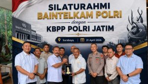 Foto: Pertemuan Baintelkam Polri dengan KBPP Polri Jawa Timur membahas penguatan sinergi dan stabilitas informasi publik