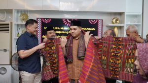 Foto: Suasana akad nikah Delvin Akbar Dalimunthe dan Intan dengan nuansa adat dan kehadiran tokoh nasional
