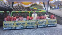 Foto: Kepala Dinas Perdagkop UM Kabupaten Madiun Indra Setyawan saat menjelaskan layanan UMKM dan pasar murah dalam program Bahana Bersahaja di Kabupaten Madiun
