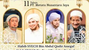 Foto: Habib Syech dan sejumlah ulama nasional dijadwalkan hadir dalam acara MNJ Bersholawat HUT ke-11 PT Metatu Nusantara Jaya di Gresik.