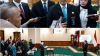 Foto: Gubernur Jawa Timur Khofifah Indar Parawansa mengukuhkan Shodiqin sebagai Kepala Perwakilan BKKBN Jawa Timur di Gedung Grahadi Surabaya.