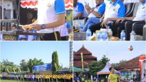 Foto: Kapolres Madiun AKBP Kemas Indra Natanegara membuka turnamen olahraga dan e-sports dalam rangka Hari Bhayangkara ke-80 di Kabupaten Madiun.