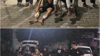 Foto: Satreskrim Polres Pelabuhan Tanjung Perak mengamankan dua pelaku curanmor spesialis parkiran minimarket yang ditangkap di Bangkalan setelah diduga beraksi di sejumlah lokasi di Surabaya.