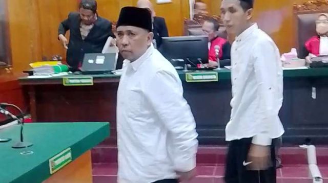 Foto: Sidang tuntutan dua pegawai PT Duta Mandiri Persada di Pengadilan Negeri Surabaya terkait dugaan penggelapan dalam jabatan yang menyebabkan kerugian perusahaan Rp4,7 miliar.