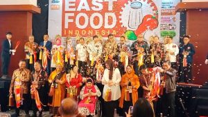 Foto: Pembukaan East Food Indonesia 2026 di Grand City Convex Surabaya yang diikuti ratusan peserta industri makanan dan minuman dari dalam dan luar negeri