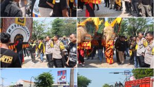 Foto: Kapolres Madiun Kota AKBP Wiwin Junianto mengapresiasi 983 personel gabungan yang sukses mengamankan rangkaian Operasi Aman Suro hingga Suran Agung di Kota Madiun.