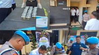Foto: Kasat Reskoba Polres Pelabuhan Tanjung Perak bersama personel Satresnarkoba mengikuti tes urine mendadak sebagai upaya menjaga integritas dan memastikan seluruh anggota bebas dari penyalahgunaan narkotika