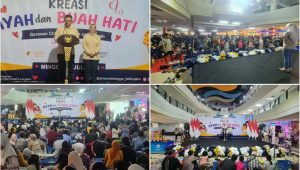 Foto: Kemendukbangga/BKKBN Jawa Timur menggelar Kreasi Ayah dan Buah Hati dalam rangka Harganas ke-33 di Kaza Mall Surabaya.