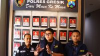 Foto; Kasatreskrim Polres Gresik menjelaskan penetapan oknum staf PMD sebagai tersangka kasus dugaan penipuan seleksi PPPK.