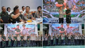 Foto: Kapolrestabes Surabaya Kombes Pol Dr. Luthfie Sulistuawan bersama Dandim 0830/Surabaya saat melakukan silaturahmi untuk memperkuat sinergi TNI-Polri dalam menjaga keamanan Kota Surabaya.