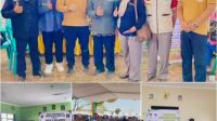 Foto: Bupati Madiun bersama Bakesbangpol saat Sarasehan Kampung Pesilat Indonesia dan Sosialisasi Paskibraka dalam rangka Bahana Bersahaja di Desa Dempelan Kabupaten Madiun.