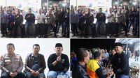 Foto: Kapolres Madiun Kota AKBP Wiwin Junianto Supriyadi berdialog dengan warga dalam kegiatan GAS KOPLING di Kelurahan Demangan untuk menyerap aspirasi dan memperkuat keamanan lingkungan.