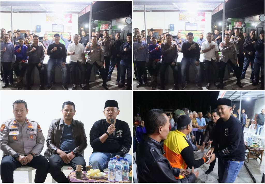 Foto: Kapolres Madiun Kota AKBP Wiwin Junianto Supriyadi berdialog dengan warga dalam kegiatan GAS KOPLING di Kelurahan Demangan untuk menyerap aspirasi dan memperkuat keamanan lingkungan.