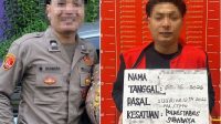 Foto: Pelaku kasus dugaan kekerasan seksual yang diduga mengaku sebagai anggota Polri di Polrestabes Surabaya.