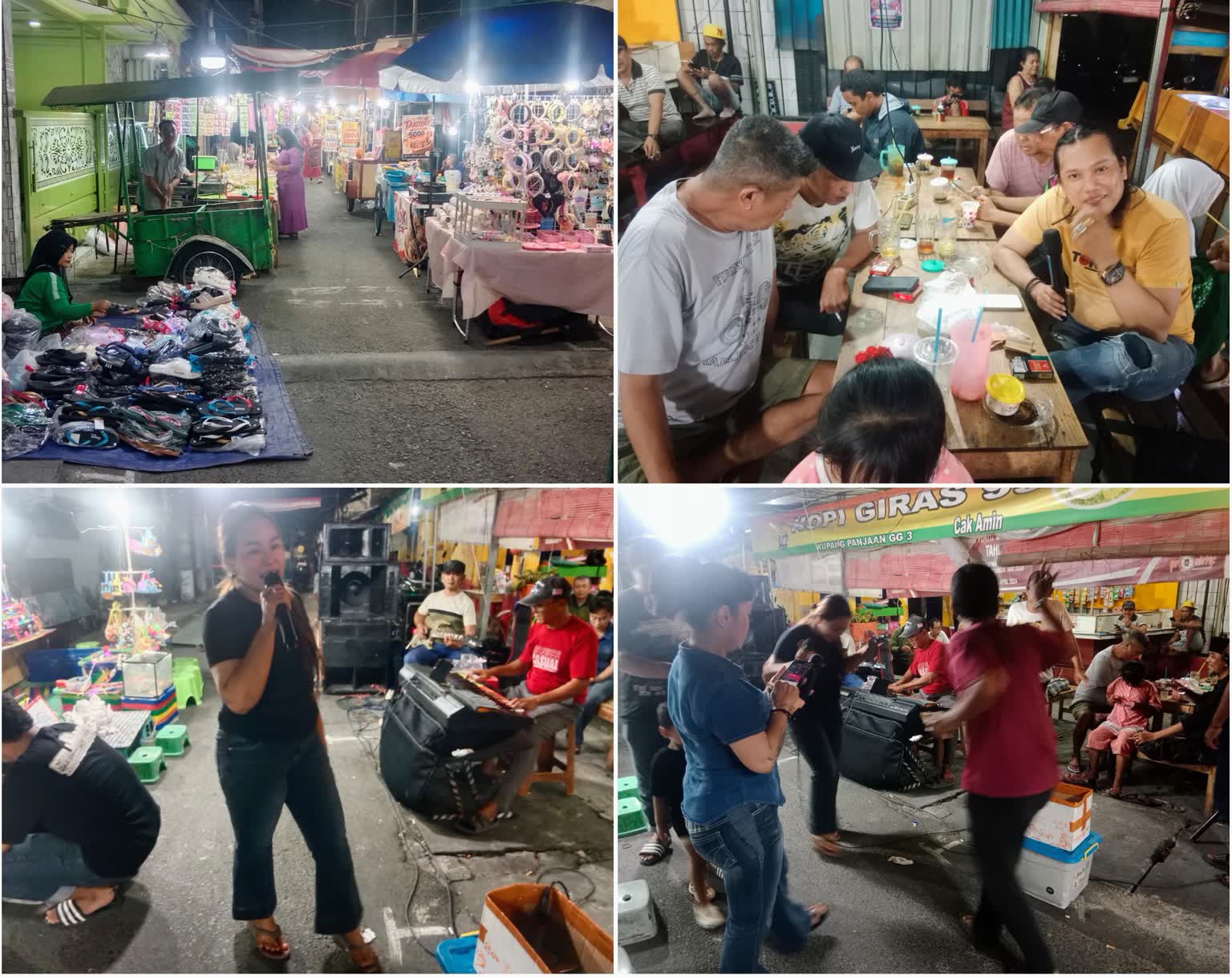 Foto: Bazar Kemerdekaan HUT ke-81 RI warga Kupang Panjaan Surabaya dimeriahkan orkes dangdut LAMBADA