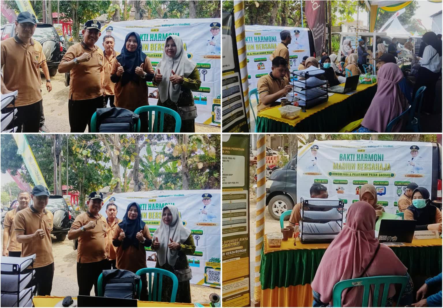 Foto: Pelayanan Bapenda Kabupaten Madiun untuk PBB dan BPHTB di Bahana Bersahaja Desa Teguhan, Kecamatan Jiwan