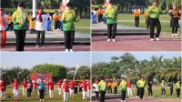 Foto: Semarak Merah Putih KORMI Kabupaten Madiun di Alun-Alun Reksogati Caruban diikuti masyarakat dan komunitas olahraga