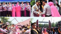 Foto: AKBP Rizki Pratama Wida Prastianto saat menerima estafet kepemimpinan sebagai Kapolres Madiun Kota menggantikan AKBP Wiwin Junianto Foto: AKBP Rizki Pratama Wida Prastianto saat menerima estafet kepemimpinan sebagai Kapolres Madiun Kota menggantikan AKBP Wiwin Junianto