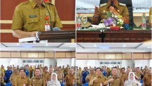 Foto: Wakil Bupati Madiun dr Purnomo Hadi meluncurkan program Jempol Mas Har untuk mempercepat pelayanan perizinan usaha
