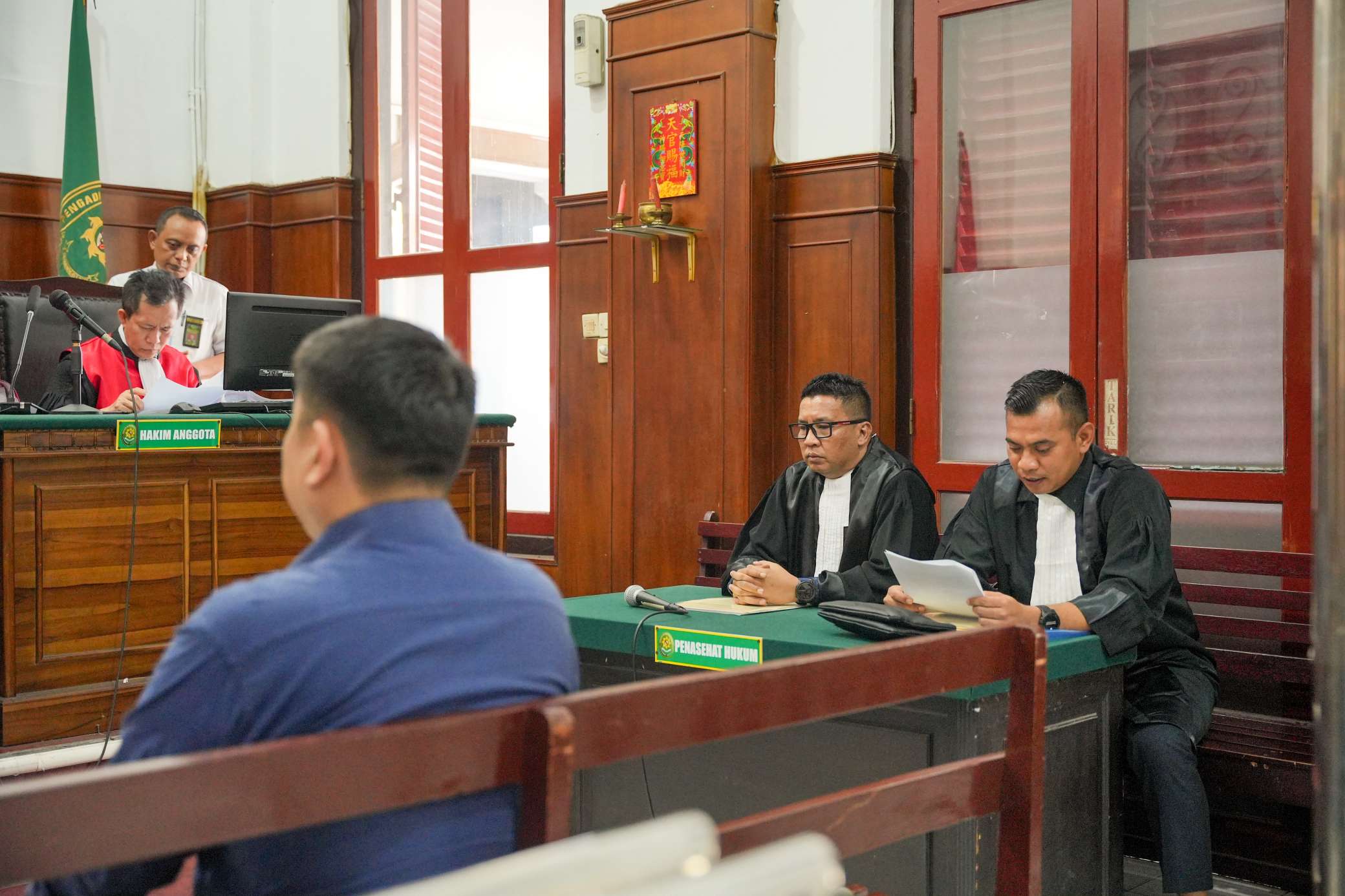 Foto: Sidang eksepsi Direktur Utama PT Bentang Persada Internusa Santoso Utomo Tjioe di Pengadilan Negeri Surabaya terkait perkara wire rope tanpa SPPT SNI