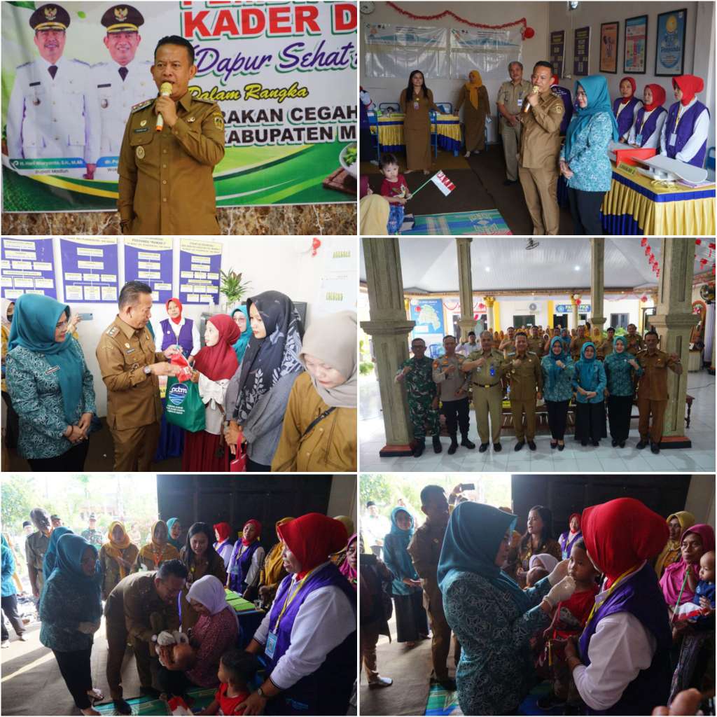 Foto: Wakil Bupati Madiun Purnomo Hadi meninjau Bulan Timbang di Posyandu Mawar Desa Ngale Kecamatan Pilangkenceng