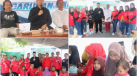Foto: Bupati Madiun Hari Wuryanto menghadiri tasyakuran 10 tahun pengabdian Caruban Care di Mejayan