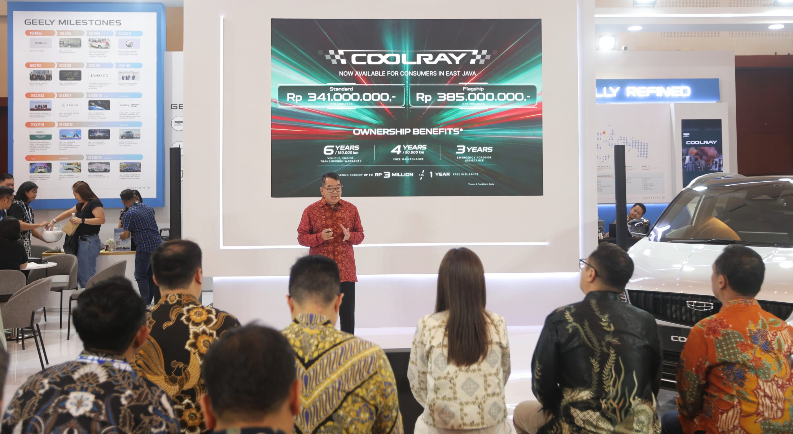 Foto 2. Geely mengumumkan harga resmi Geely Coolray untuk wilayah Surabaya, mulai Rp341 juta