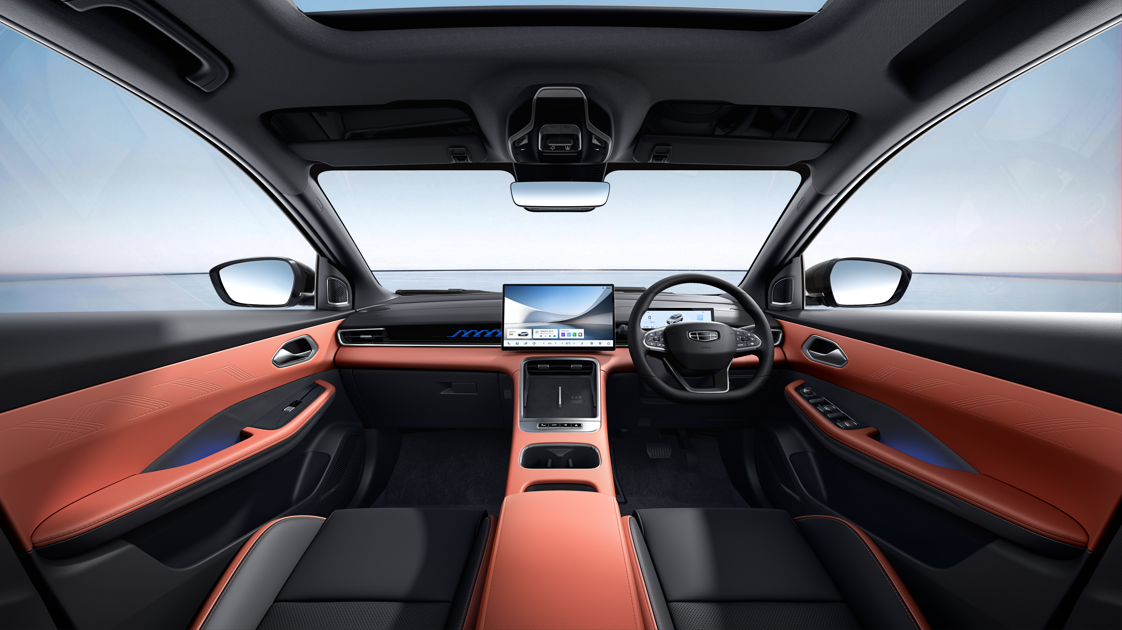 Foto 7. Interior Geely Coolray dengan Kabin Modern dan Fitur Teknologi Canggih