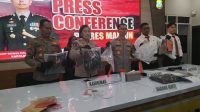 Foto: Polres Madiun gelar press release kasus dugaan penipuan kalung emas senilai Rp8,5 juta