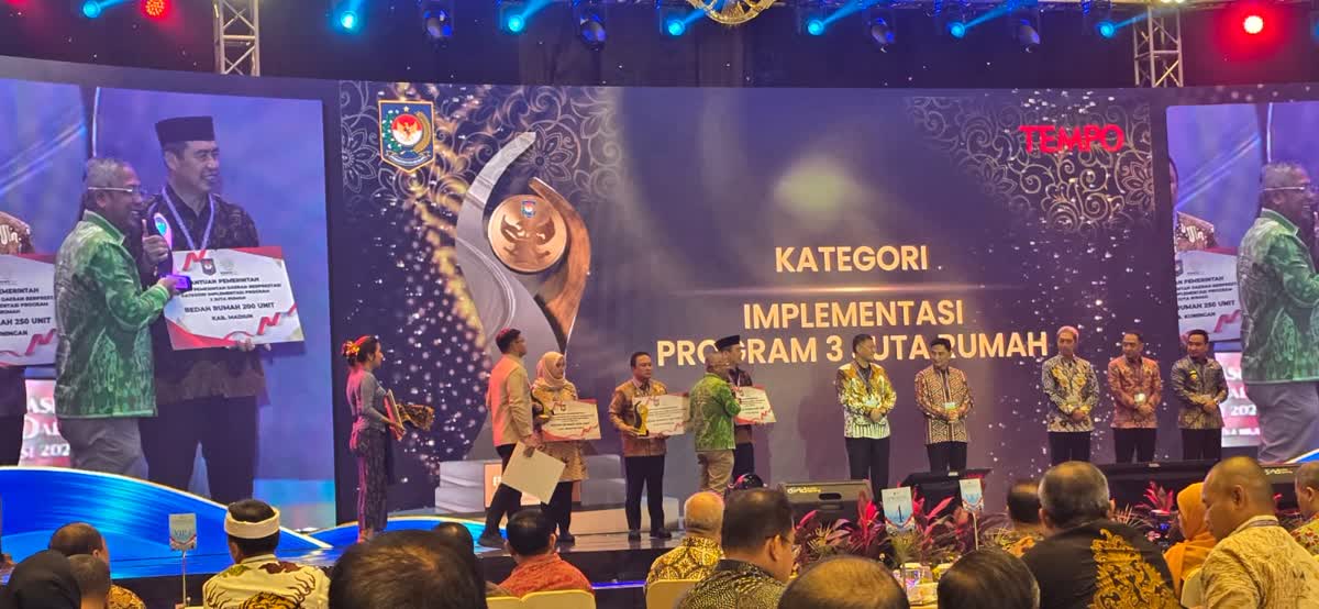 Foto: Kabupaten Madiun meraih Peringkat 3 Nasional Implementasi Program 3 Juta Rumah 2026
