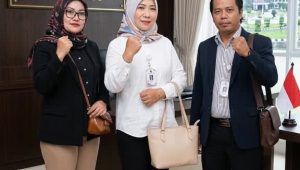 Foto: Pengurus LBH Brawijaya Mojopahit Nusantara Cabang Kabupaten Madiun saat silaturahmi dengan Kepala Badan Hestu Wiradriawan, SH