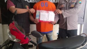 Foto: Polsek Kenjeran amankan pelaku pembobolan gudang plastik Tambak Wedi Surabaya