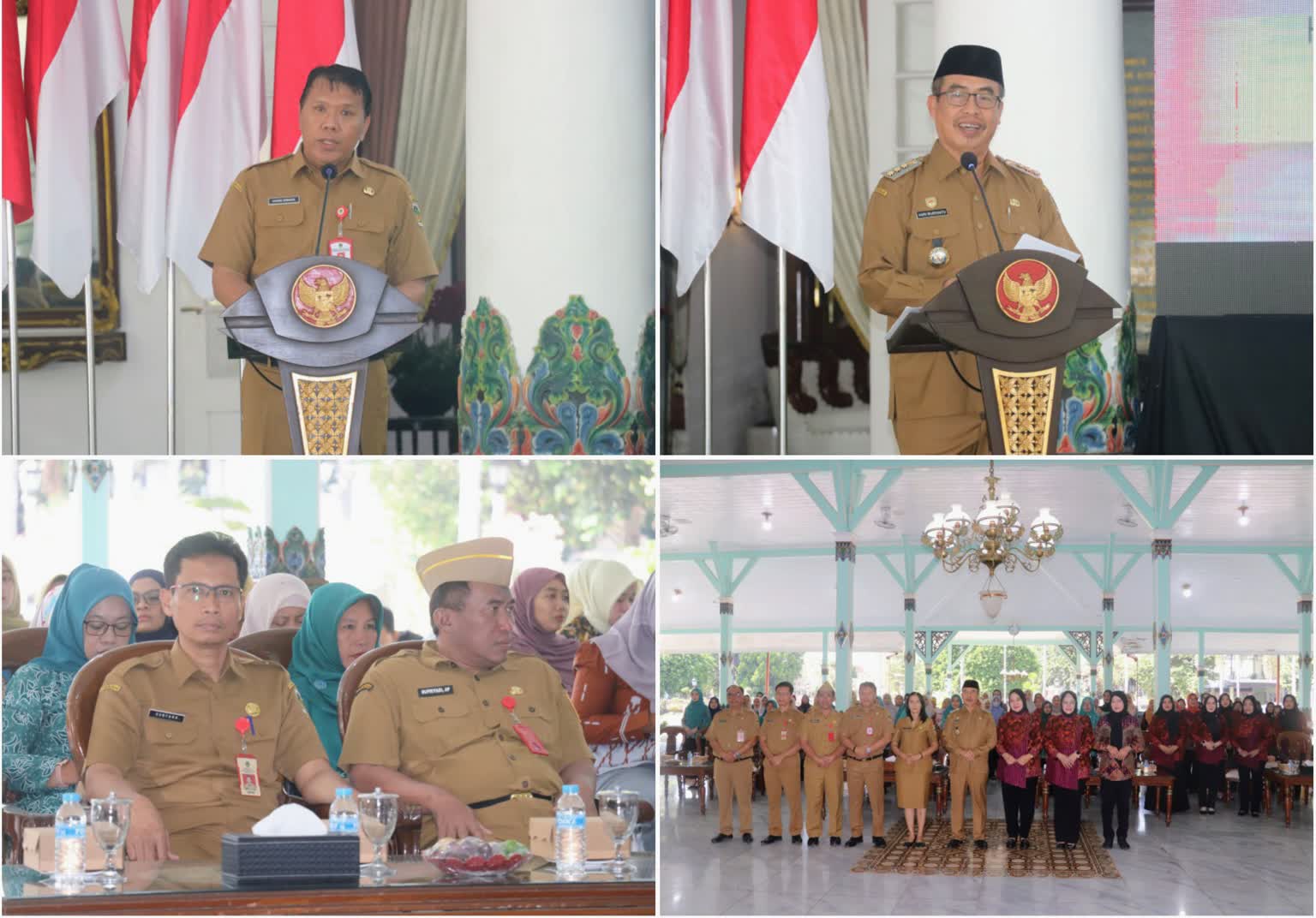 Foto: Bupati Madiun Hari Wuryanto menghadiri pelatihan keterampilan vokasi dan kewirausahaan bagi perempuan kepala keluarga di Pendopo Muda Graha