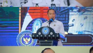 Foto: Kepala Rutan Kelas I Surabaya mengikuti supervisi RKA-K/L Pagu Anggaran TA 2027 di Aula Lapas Kelas I Surabaya