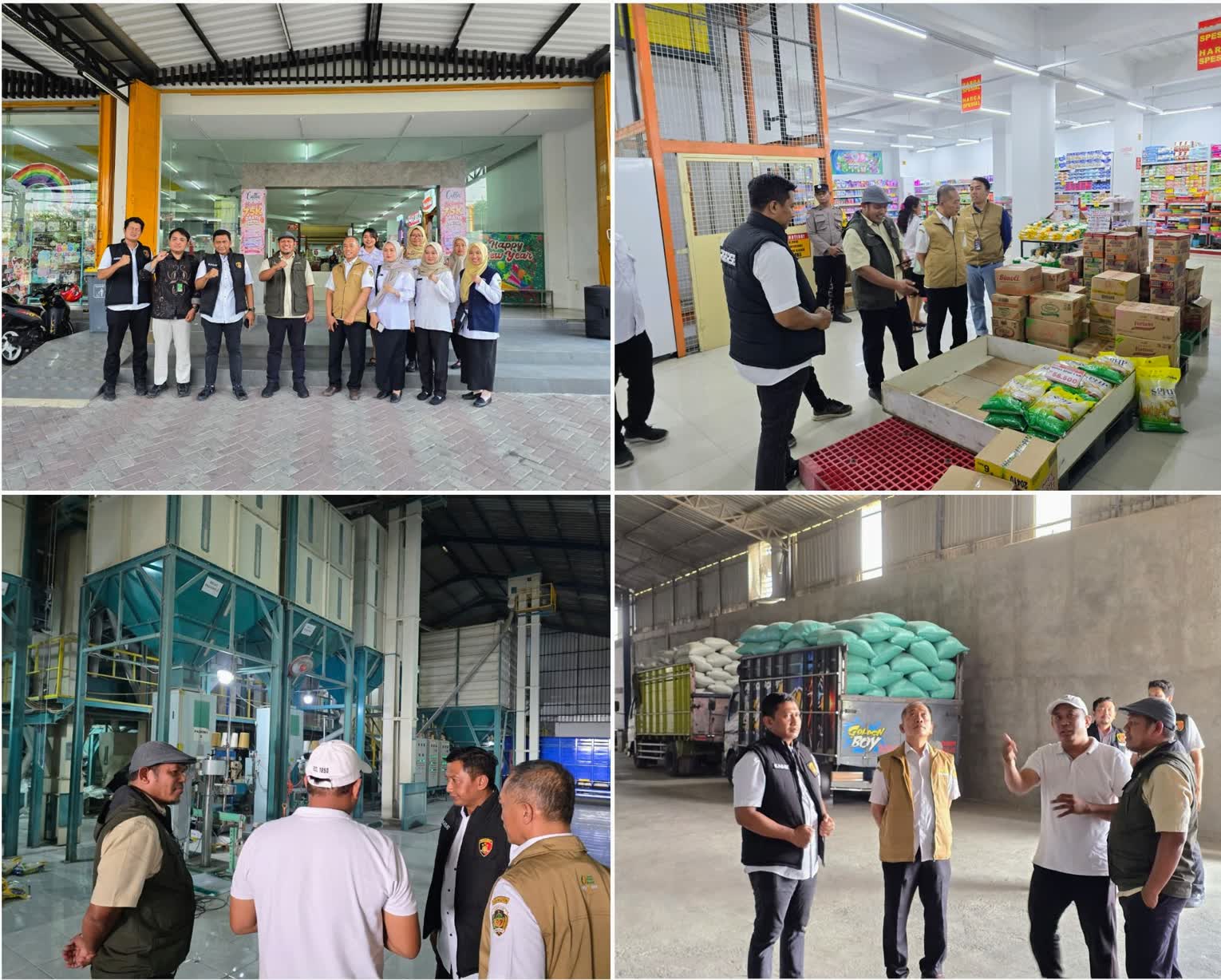 Foto: Satgas Pangan Polres Madiun bersama Bapanas mengecek stok dan harga beras di Kabupaten Madiun