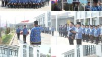 Foto: Kepala Rutan Kelas I Surabaya Tristiantoro Adi Wibowo memimpin upacara Hari Kesaktian Pancasila di halaman rutan