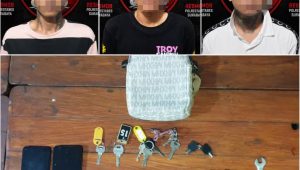 Foto: Polrestabes Surabaya menangkap tiga residivis komplotan curanmor yang diduga beraksi di 36 TKP