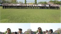 Foto: Tiga personel Polres Madiun menerima apresiasi atas dedikasi dan prestasi di bidang kepolisian serta pencak silat