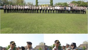 Foto: Tiga personel Polres Madiun menerima apresiasi atas dedikasi dan prestasi di bidang kepolisian serta pencak silat