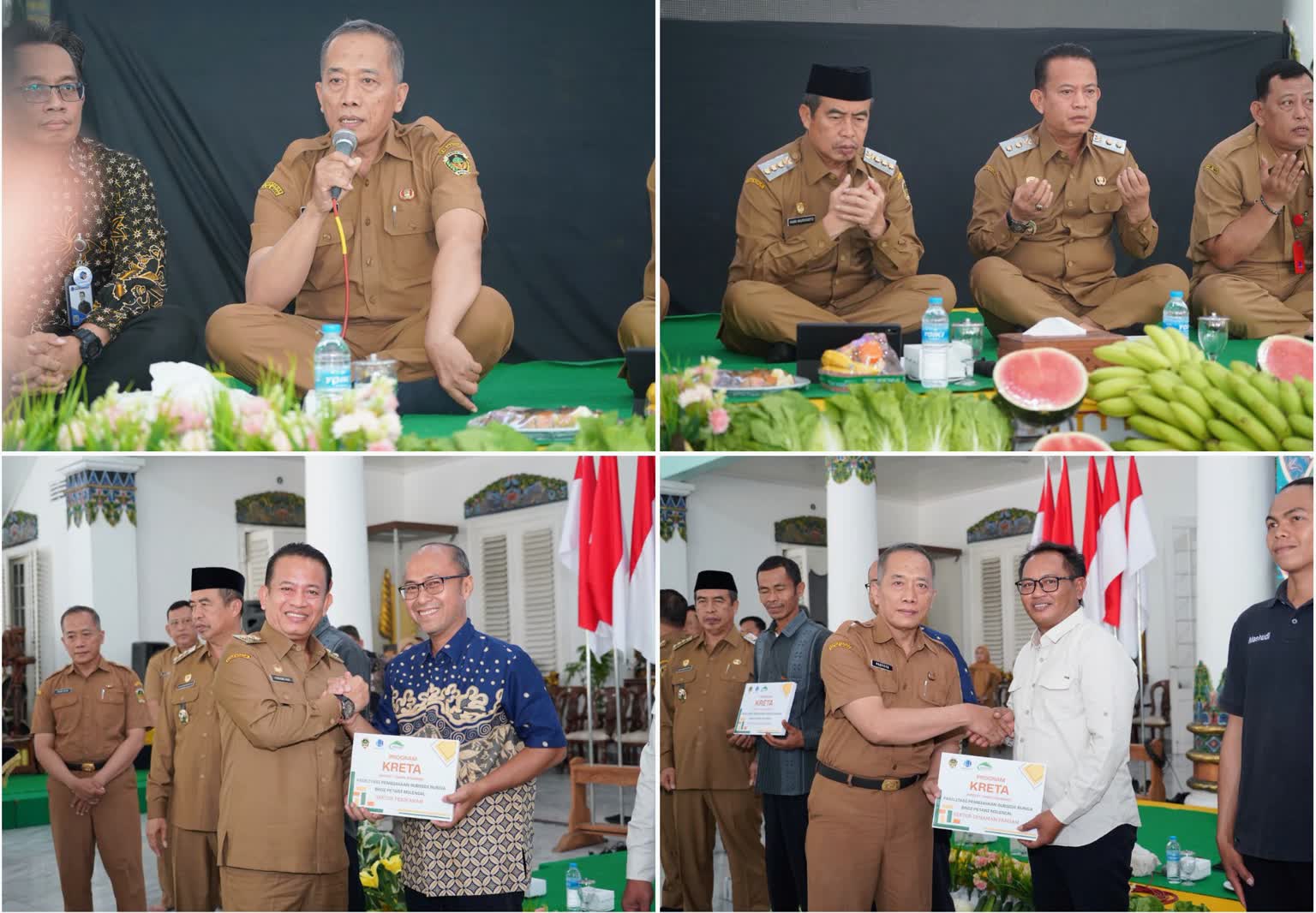 Foto: Bupati Madiun H. Hari Wuryanto meluncurkan program KRETA untuk mendukung permodalan petani milenial di Kabupaten Madiun.