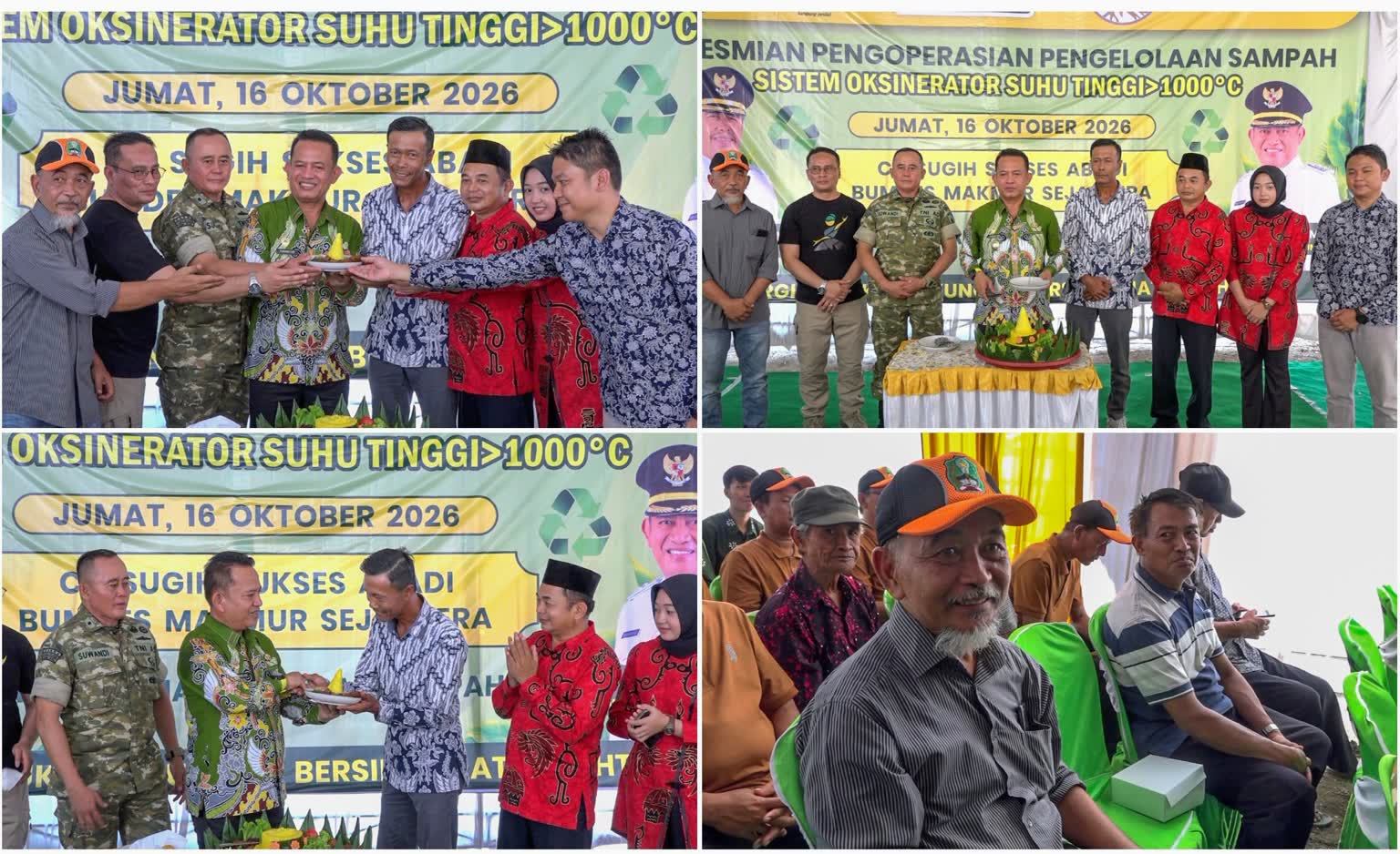 Foto: Wakil Bupati Madiun dr. Purnomo Hadi meresmikan fasilitas oksinerator pengolahan sampah bersuhu tinggi di Desa Mejayan, Kabupaten Madiun.