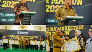 Foto: Wakil Bupati Madiun dr. Purnomo Hadi dalam Anugerah Kepatuhan Investasi Kabupaten Madiun 2026