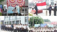 Foto: Kepala Rutan Kelas I Surabaya Tristiantoro Adi Wibowo memimpin upacara peringatan Hari Sumpah Pemuda ke-98 pada 28 Oktober 2026.