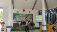 Foto: Bupati Madiun Hari Wuryanto dalam Sarasehan Implementasi Budaya Damai dan Penguatan Kelembagaan Kampung Pesilat di Kecamatan Balerejo