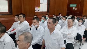 Foto: Sidang 41 WNA kasus dugaan scamming lintas negara di Pengadilan Negeri Surabaya